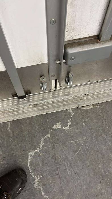 metal back door installation 01